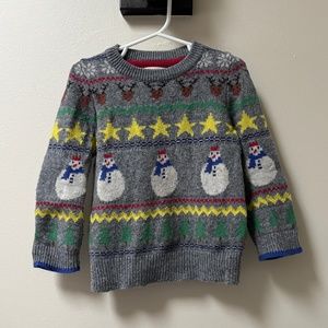 Holiday Sweater with Snowmen